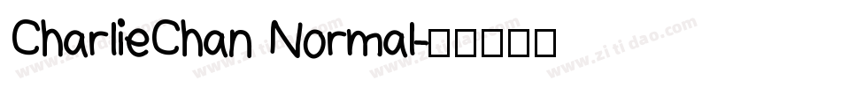 CharlieChan Normal字体转换